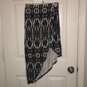 Side Slit High Low Skirt